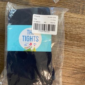 NWT navy baby tights 6-12m
